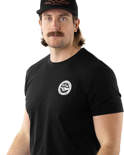 TROLL CO. CLOTHING Dirty Hands Clean Money Meshback Hat - Black, Adjustable Snapback, Curved Brim, One Size Fits Most