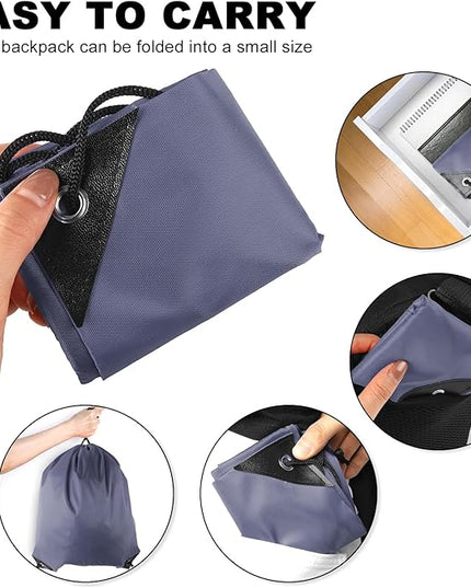 GoodtoU Drawstring Bags, Nylon Backpacks - Drawstring Gym Bags for Sport, Traveling, Team (Grey, 128Pcs)