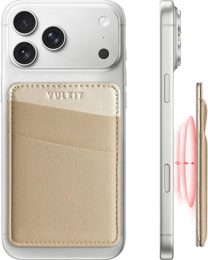 VULKIT Magnetic Phone Wallet for MagSafe- RFID Blocking - Card Holder Wallet for iPhone 16/15/14/13/12 Series & Phone Case with MagSafe