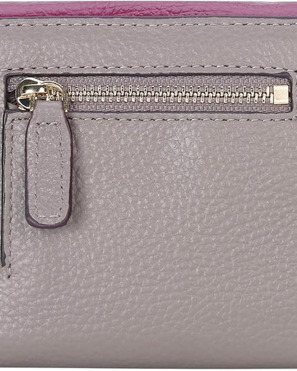 Lavemi Ultra Thin Small Compact Leather Womens Girls Wallets RFID Blocking Credit Card Holder for Women