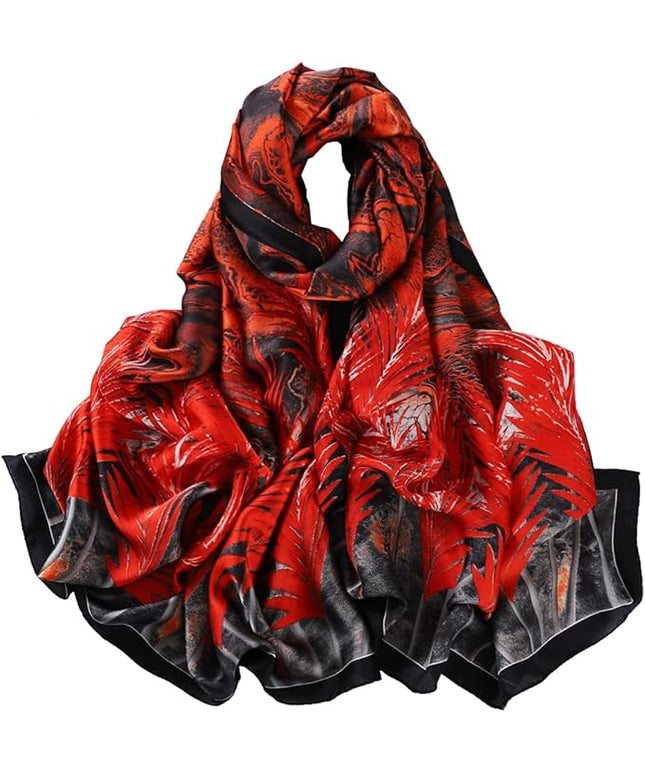 Fashion Scarves Scarf 100% Silk Feeling Scarf Silk Like Scarves Long Lightweight Sunscreen Shawls for Women