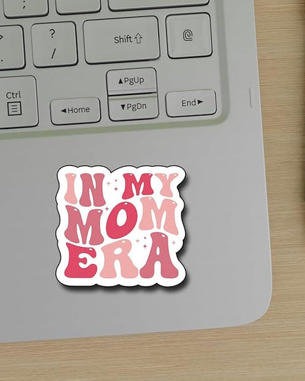 (3Pcs) in My Mom Era Sticker, Sticker Gifts Mom Decorate Books, Laptops, Water Bottles Kindles Stickers, Phones Tumbler Waterproof Vinyl 3" Inch