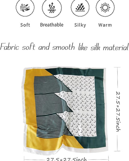 Satin Bandanas Head Scarf For Women Hair Scarves Accessories Lightweight Fashion Wrap Neck Silk Sleeping Headscarf