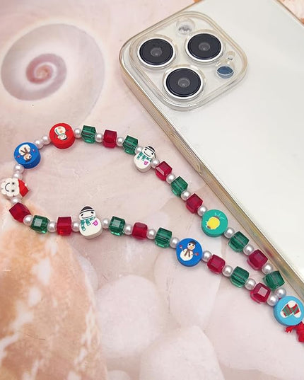 Phone Charms Cute Beaded Phone Lanyard Wrist Strap Aesthetic CellPhone Keychain Cute PhoneCharms for Women