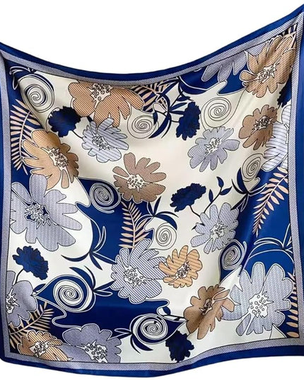 Julunar Silk Like Head Scarf for Women - Satin Large Hair Scarves - 35" Square Silk Hair Wrap for Sleeping with Gift Packed