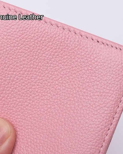 Bveyzi Ultra Slim Small RFID Wallet for Women, Leather Tiny Thin Bifold Pocket Ladies Wallet