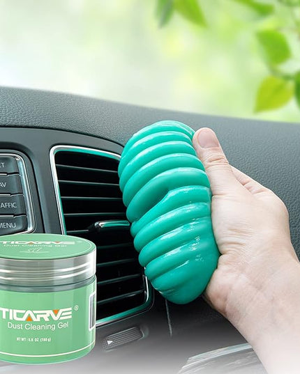 TICARVE Cleaning Gel for Car Detailing Car Cleaning Putty Auto Detailing Gel Detail Tools for Car Interior Cleaner Kit Car Vent Cleaner Automotive Car Cleaner Green