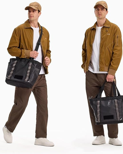Utility Tote 15L, Over Shoulder & Crossbody Carry, Water Repellent, Full Zip, Laptop Sleeve