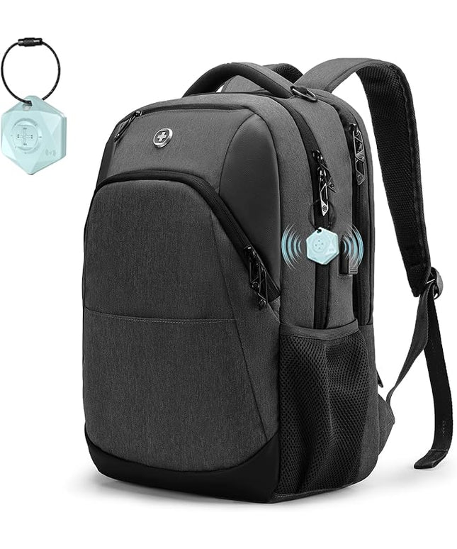Swissdigital Design Business Laptop Backpack, College Laptops Backpack with USB Charging Port for Men and Women Fits 16 Inch Notebook, Grey-Finder Color Random | SD1670BT013-02