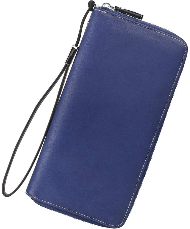 Lavemi Small Compact Women Wallet RFID Blocking Genuine Leather Bifold Purse with ID Windows