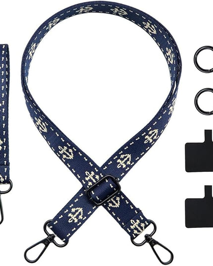 Adjustable 1" Width Phone Crossbody Lanyard and Wristlet Strap - Gift For The Lover In Your Life