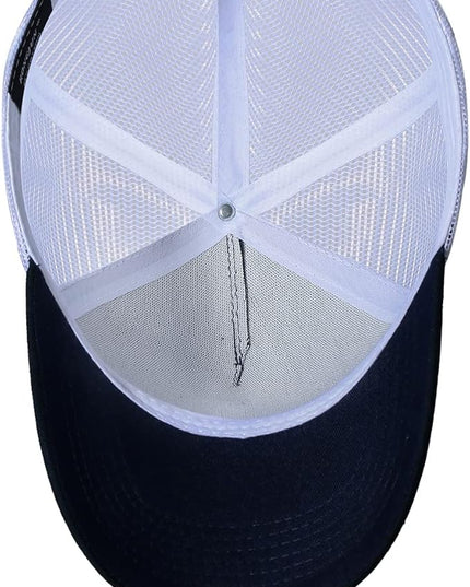 American Flag Trucker Hat - Snapback Hat, Baseball Cap for Men Women - Breathable Mesh Side, Adjustable Fit - for Casual Wear