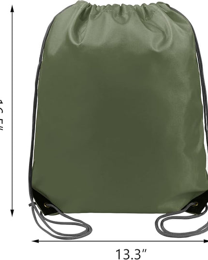 BeeGreen Drawstring Backpack Bags 20,30,50 Packs Reflective String Bags for Gym Sport Trip Cinch Sack DIY for Women Men