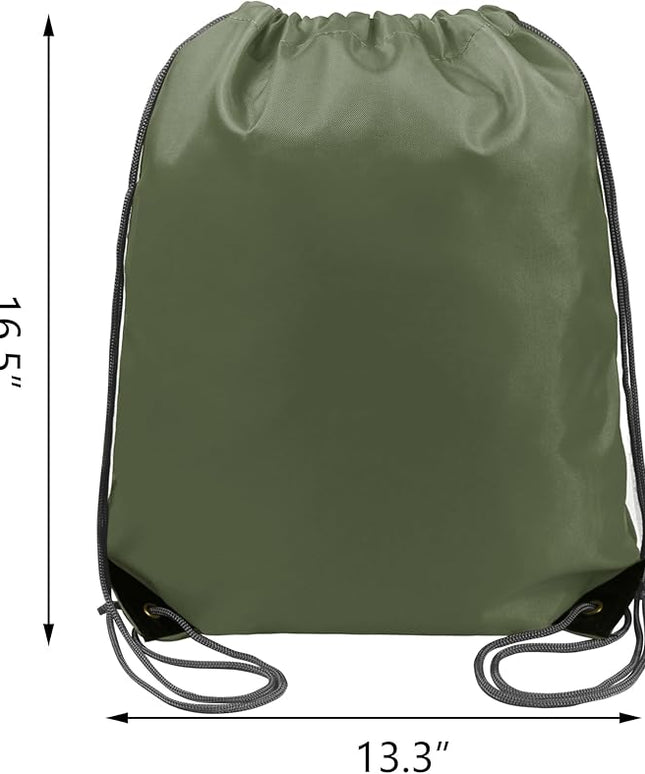 BeeGreen Drawstring Backpack Bags 20,30,50 Packs Reflective String Bags for Gym Sport Trip Cinch Sack DIY for Women Men