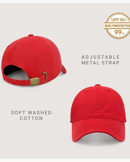CHOK.LIDS Everyday Premium Dad Hat Unisex Cotton Baseball Cap for Men and Women Adjustable Lightweight Polo Style Curved Brim