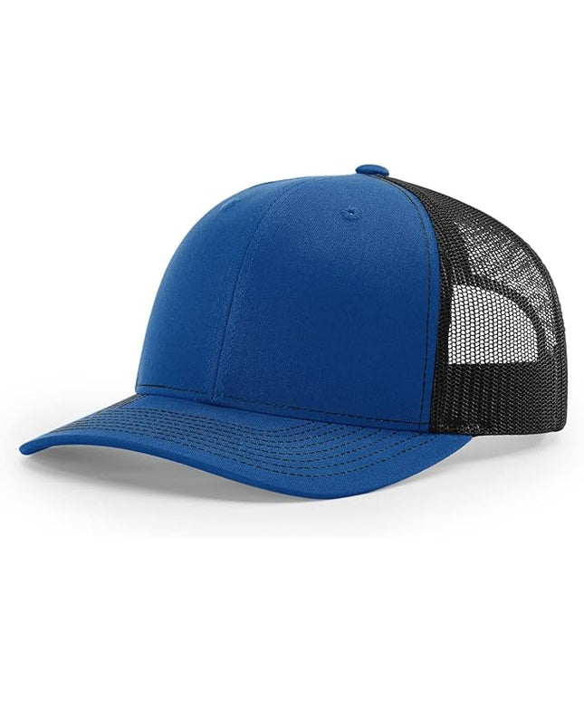 Richardson 112 Trucker Hat - Premium Adjustable Snapback Hat - Structured Six Panel Richardson Blank Caps