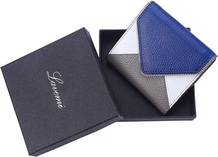 Lavemi Ultra Thin Small Compact Leather Womens Girls Wallets RFID Blocking Credit Card Holder for Women