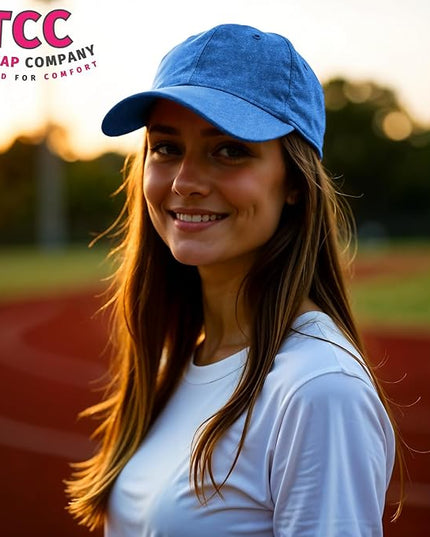 Unisex Vintage Washed Baseball Cap | Low Profile Soft Top Unstructured Cotton Baseball Cap | Adjustable Size Vintage Buckle