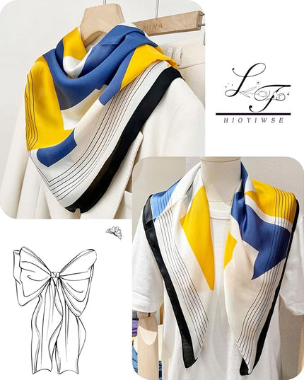 Satin Bandanas Head Scarf For Women Hair Scarves Accessories Lightweight Fashion Wrap Neck Silk Sleeping Headscarf