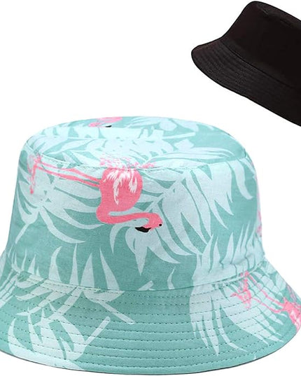 XYIYI Cute Bucket Hat Beach Fisherman Hats for Women, Reversible Double-Side-Wear
