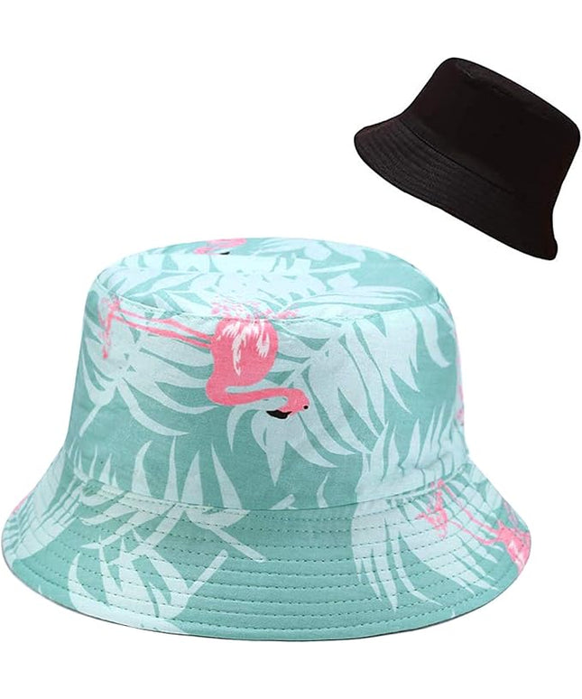 XYIYI Cute Bucket Hat Beach Fisherman Hats for Women, Reversible Double-Side-Wear
