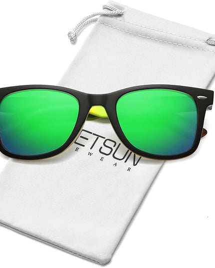 MEETSUN Polarized Sunglasses for Women Men Classic Retro Square Frame Driving Sun Glasses UV Protection