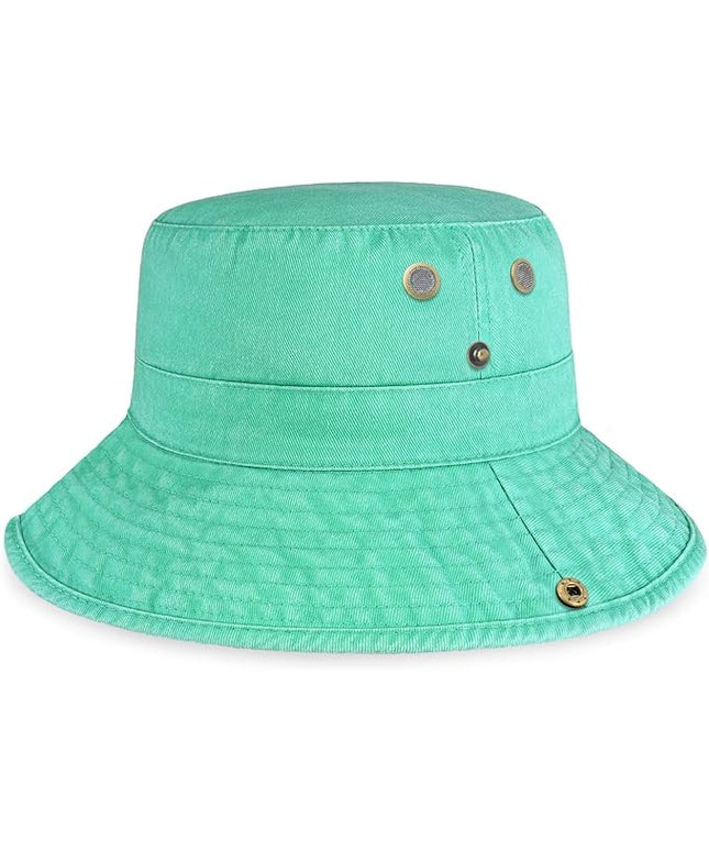 Hot Summer Bucket Hat - Trendy Cotton Sun Hat for Beach, Golf, Fishing - Fun Outdoor Vacation Boonie for Men and Women