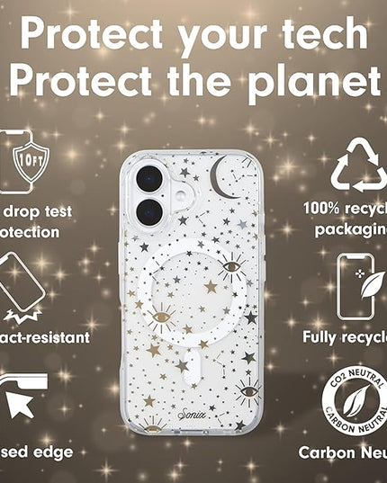 Sonix Case for iPhone 16 | Compatible with MagSafe | 10ft Drop Tested | Cosmic Stars