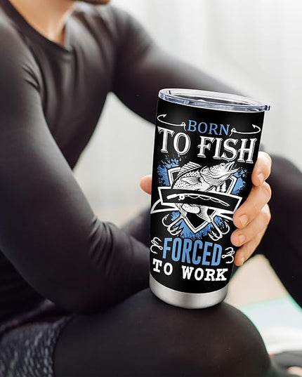 Fishing Gifts for Men, Unique Fishing Gifts for Dad/Grandpa/Boys, Gift for Fisherman, Dad/Papa Fisherman Present, Birthday Present for Mens Who Love to Fish Tumbler 20oz