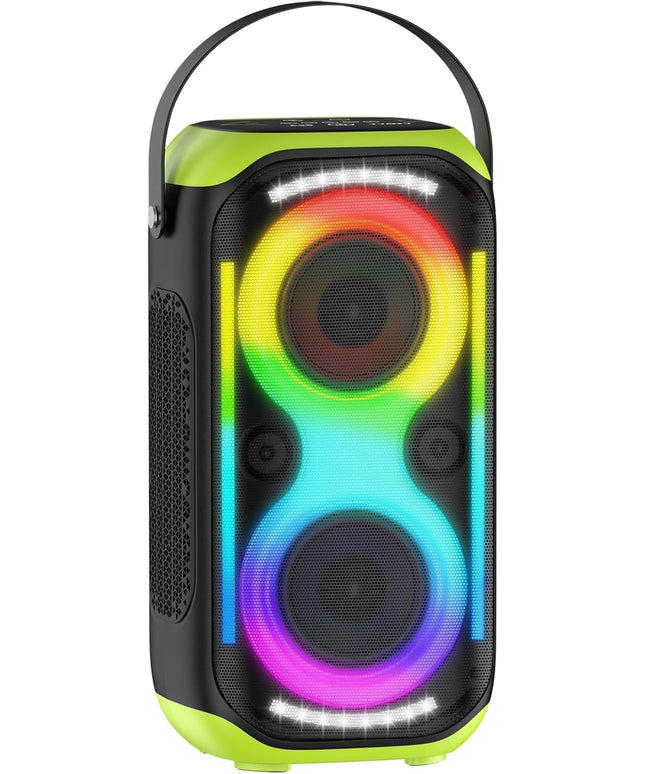 Bluetooth Speaker 160W Loud Wireless Outdoor Portable Big Powerful Deep Bass Sound TWS Large Home Party Speakers with Subwoofer LED Lights