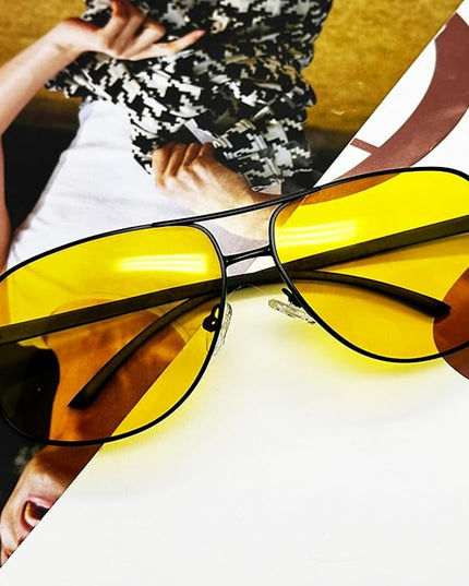 Joopin Polarized Metal Aviation Sunglasses Men, Classic Military Sun Glasses Women, Rectangle Shades UV400 Protection Costume