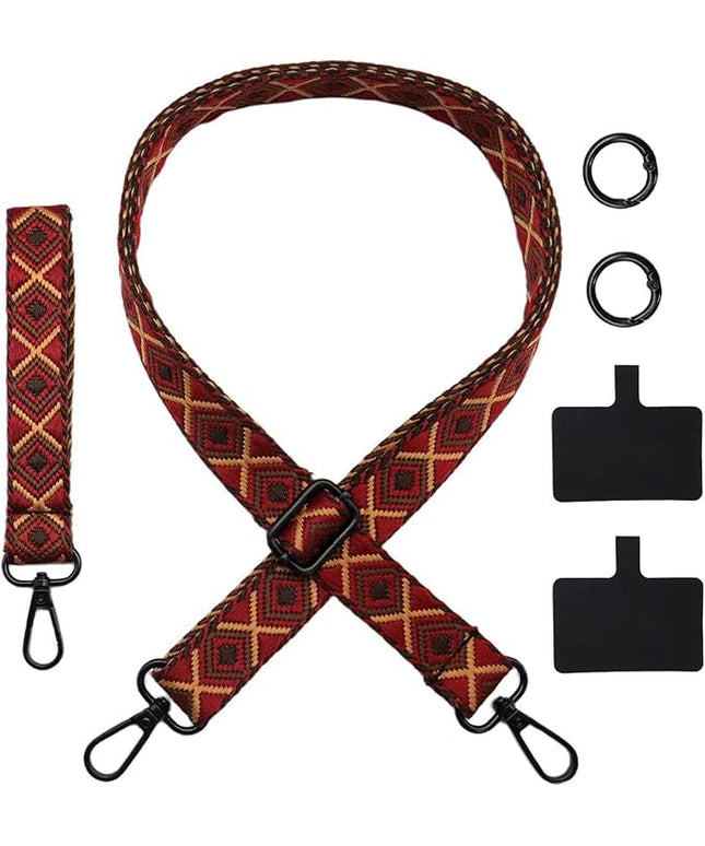 LEMEDE Adjustable Phone Lanyard - Phone Wristlet & Crossbody Phone Strap, Versatile for ID, Camera，Key straps(1" Width)