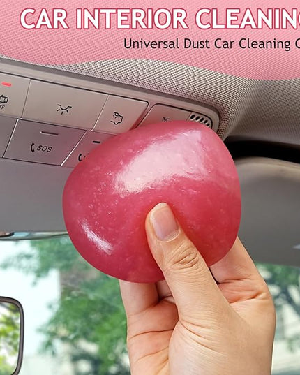 Car Cleaning Gel Car Cleaning Putty Car Putty Car Interior Cleaner Car Slime Car Detailing Kit Car Accessories Gifts for Men Women Stocking Stuffers Pink