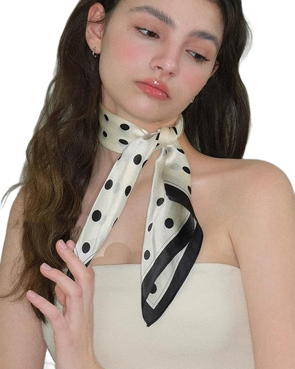 Head Bandanas Scarf for Women Silk Satin Hair Scarf Lightweight Vintage Fashion Square Neck Scarves Gift