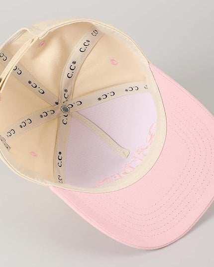 MIRMARU Two-Tone Vintage Canvas Trucker Hats for Men & Women, Adjustable Size Baseball Caps with Trendy Embroidered Design