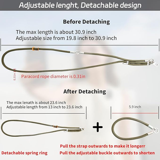 3-in-1 Adjustable Phone Lanyard Crossbody Cell Phone Neck Strap Universal Mobile Wrist Lanyard