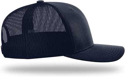 Richardson 112 Trucker Hat - Premium Adjustable Snapback Hat - Structured Six Panel Richardson Blank Caps