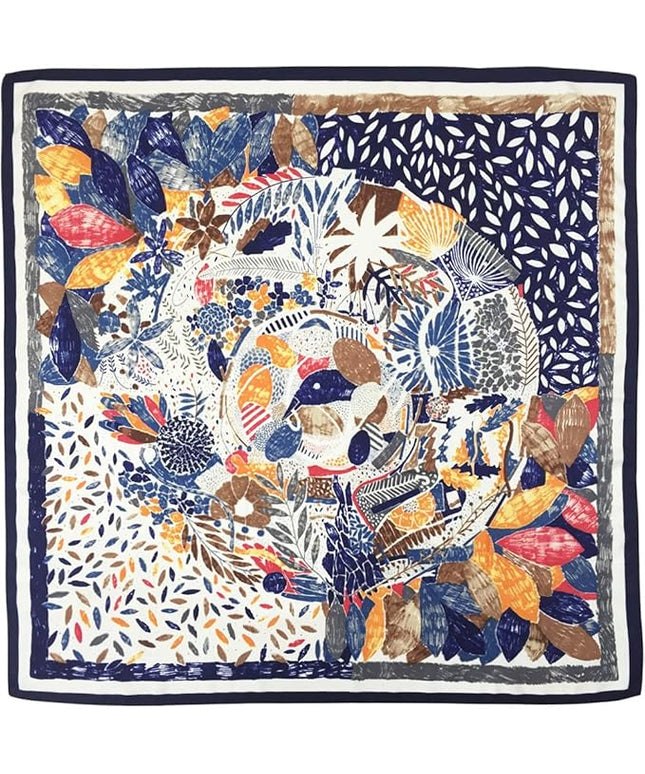 Julunar Silk Like Head Scarf for Women - Satin Large Hair Scarves - 35" Square Silk Hair Wrap for Sleeping with Gift Packed
