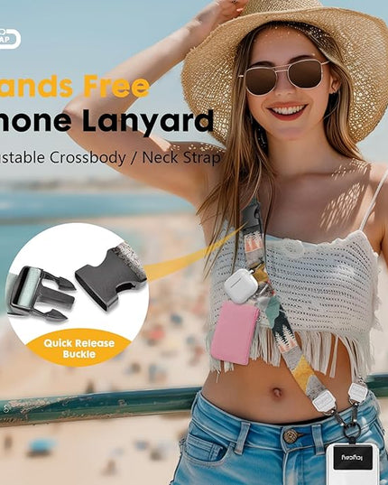 Phone Lanyard Crossbody, Mountain Cell Phone Strap for Around The Neck Adjustable, Anti Theft Cute Lanyard for iPhone Case ID Holder Keys Accessories Travel Essential