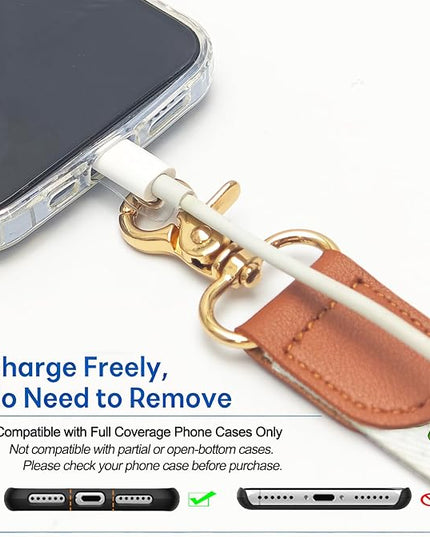 Cell Phone Lanyard Crossbody Wrist Strap, Adjustable Good Lucky Phone Lanyard Wrist for Phones, Keychain, Wallet and ID Card – Universal Set