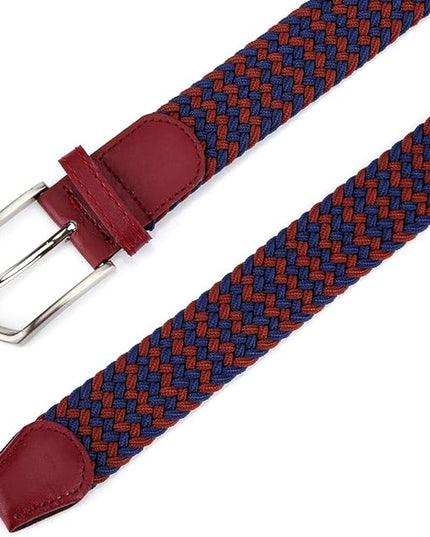 Braided Canvas Woven Elastic Stretch Belts for Men/Women/Junior with Multicolored