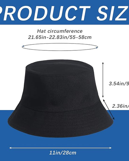 DASSNANE Sublimated Bucket Hats Bulk Solid Color DIY Blank Hat Bucket Hats for Men, Women and Adults