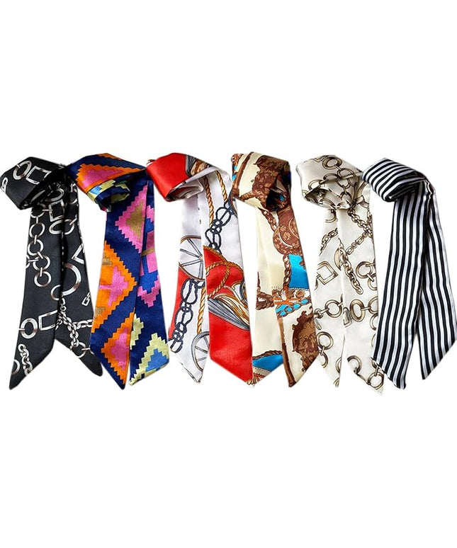 kcctoo 2/6/10Pack Scarf Bags for Women Handbag Scarfs Band Hair Neck Scarves Fashion Gifts