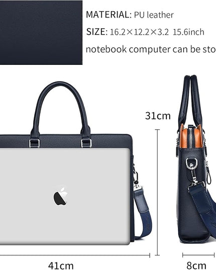 FSD.WG]Business Bag Leather Briefcase Shoulder Laptop Business Bag for Men