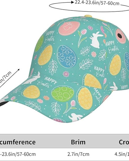 St. Patrick's Day Baseball Cap for Men Women Flower Print Sport Outdoor Travel Trucker Hat Sun Protection Dad Hats