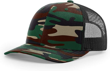 Richardson 112 Trucker Hat - Premium Adjustable Snapback Hat - Structured Six Panel Richardson Blank Caps