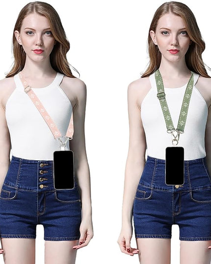 Adjustable 1" Width Phone Crossbody Lanyard and Wristlet Strap - Gift For The Lover In Your Life