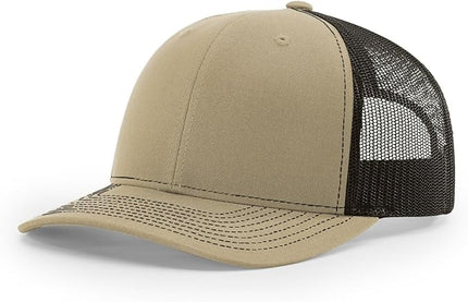 Richardson 112 Trucker Hat - Premium Adjustable Snapback Hat - Structured Six Panel Richardson Blank Caps