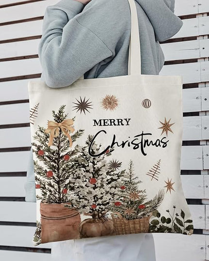 Horaldaily Canvas Tote Bag,Reusable Shoulder Tote Bag for Women Lady Casual Vacation, Shopping, Work, Gym