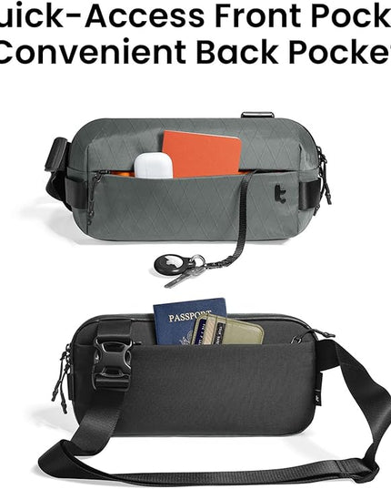 tomtoc Compact EDC Sling Bag 3L-10L, Minimalist Crossbody Bag Chest Shoulder Pack for Men Women, X-pac/Recycled Polyester